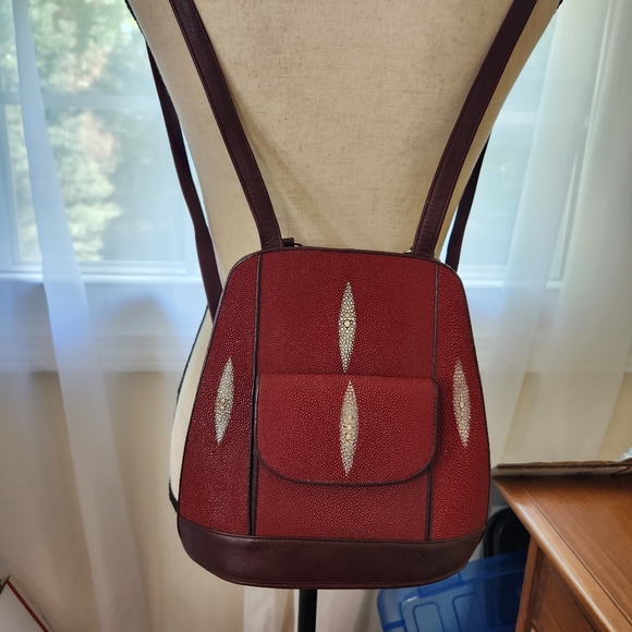Authentic Stingray backpack convertable purse bag nwt made in thailand nwt - Picture 11 of 14